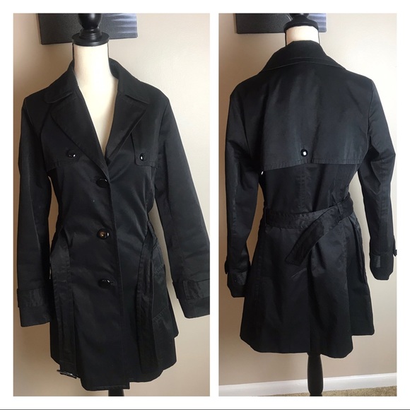 Banana Republic Jackets & Blazers - BANANA REPUBLIC CLASSIC BLACK TRENCH COAT